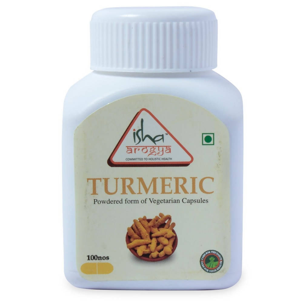 Isha Arogya Turmeric Powdered Form Of Vegetarian Capsules - Distacart